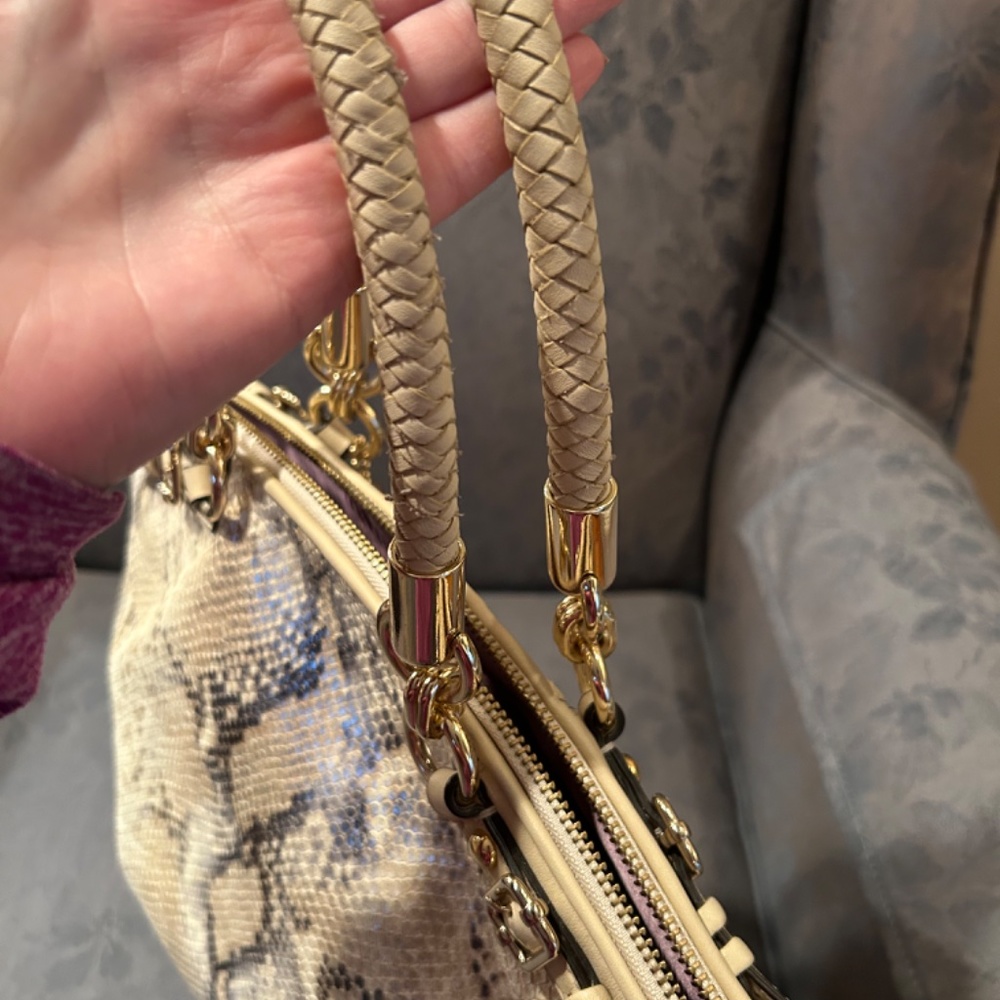 Coach Madison Python Embossed Leather Lindsey #18… - image 3